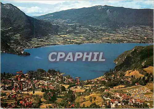 Cartes postales moderne Lac d'Annecy (Haute Savoie) Vue de Talloires et Duingt
