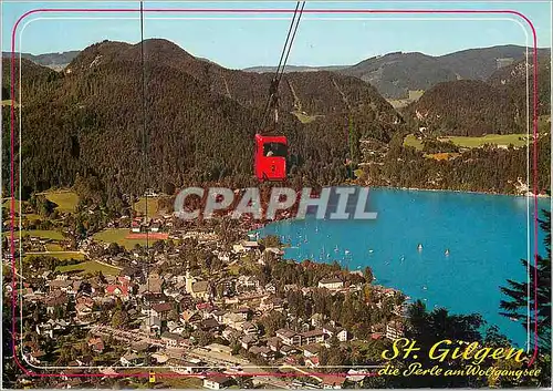 Cartes postales moderne St Gilgen Die Perle am Wolfgangsee Salzkammergut mit Gondelbahn