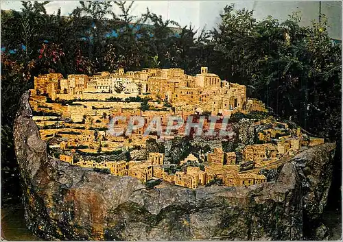 Cartes postales moderne Maquette du Pittoresque village de Gordes (Vaucluse) realisee avec 400000 allumettes par M Marti