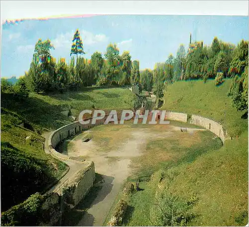 Moderne Karte Trier (Mosel) Amphitheater