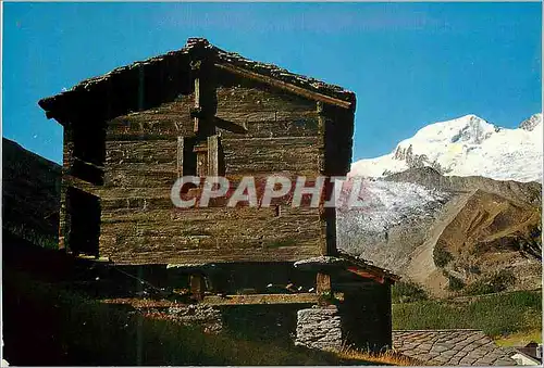 Cartes postales moderne Speicher bei Saas Fee Alphubel 4206 m