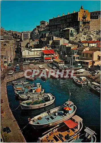 Moderne Karte Marseille Le Carrefour du Monde Le Vallon des Auffes Bateaux