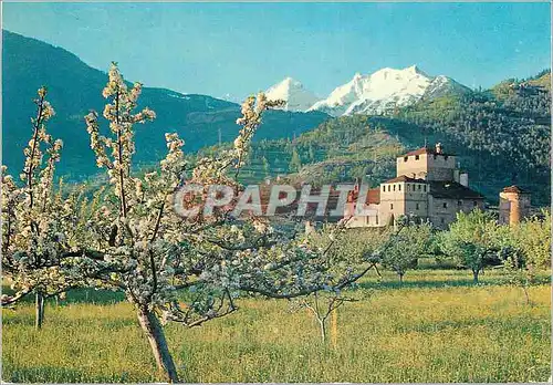 Moderne Karte Valle d'Aosta Chateau Sarriod de la Tour mt 670