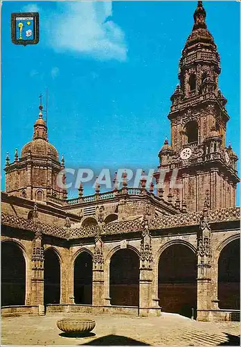 Moderne Karte Santiago de Compostela Cathedrale Cloitre