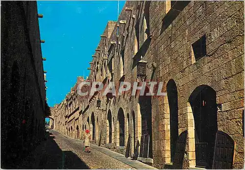 Cartes postales moderne Rhodes (Grece) La Rue des Chevaliers