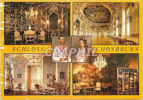 Moderne Karte Vienne Salon der Kaiserin Napoleonzimmer Schloss Schonbrunn