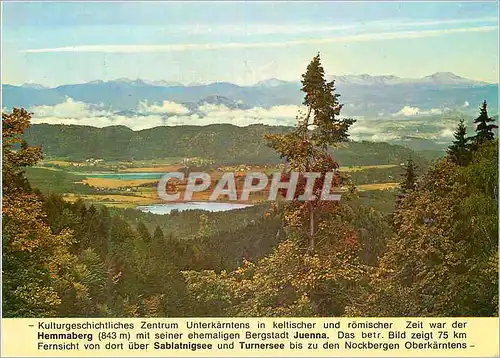 Cartes postales moderne Sudkarten Austria Sablatnigseen Gebiet mit Ortschaften Unternarrach und Obersammelsdorf