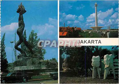 Moderne Karte Jakarta The Youth Statue Located at the upper end of Genneral Sudirman Road the National Monumen