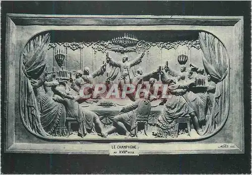 Cartes postales moderne Reims Champagne Pommery et Greno Le Champagne au XVIIIe Siecle Bas Relief Sculpte dans la Craie