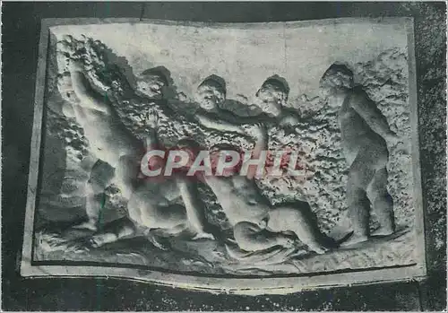 Moderne Karte Reims Champagne Pommery et Greno Jeunes Maraudeurs Bas Relief Sculpte dans la Craie