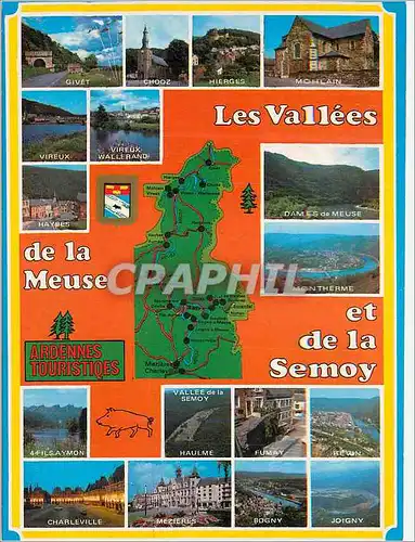 Cartes postales moderne Les Vallees de la Meuse et de la Semoy Ardennes Touristiques (France) Sites magnifiques marques