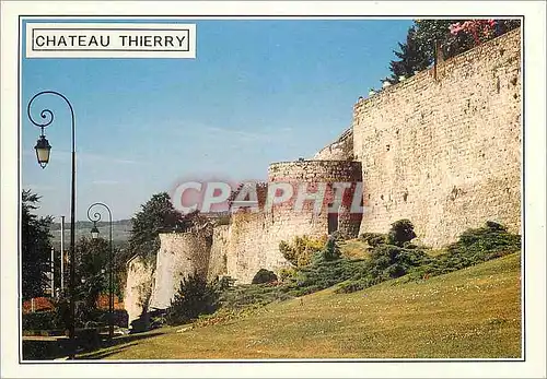 Moderne Karte Chateau Thierry (Aisne) Les Ruines du Chateau