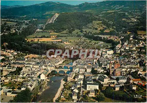Cartes postales moderne En Avion au dessus de Espalion (Aveyron)