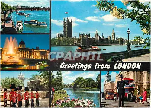 Cartes postales moderne Greetings from London Militaria