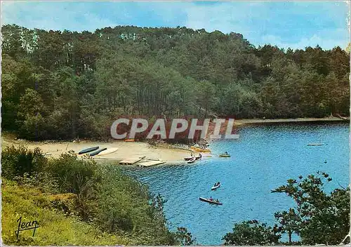 Cartes postales moderne La Bretagne Mur de Bretagne Plage du Lac de Guerledan Ecole de Voile