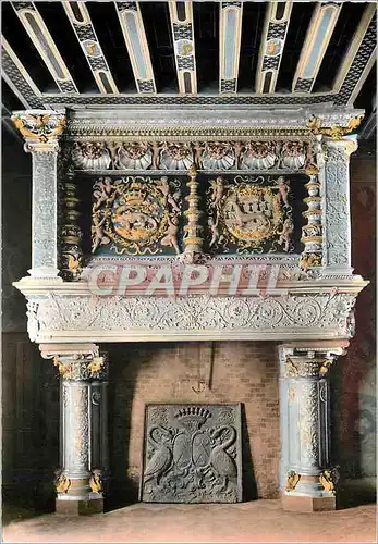 Cartes postales moderne Chateau de Blois La Cheminee a la Salamandre embleme de Francis Ier
