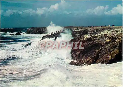 Cartes postales moderne La Bretagne en Couleurs Tempete d'Ete sur la Cote Sauvage