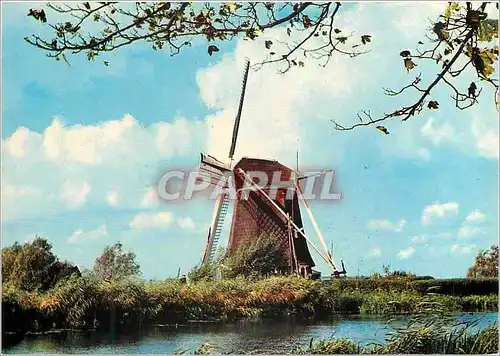 Moderne Karte Hollandse Moulin a Vent