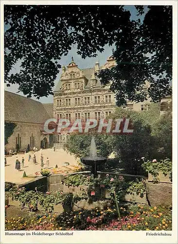 Cartes postales moderne Blumentage im Heidelberger SchloBhof Friedrichsbau