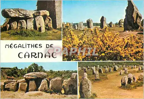 Cartes postales moderne Carnac La Bretagne en Couleurs Celebre par ses alignements du Menec et de kermario