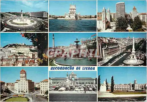 Cartes postales moderne Recordacao de Lisboa