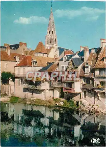 Cartes postales moderne Argenton sur Creuse (Indre) Les Vieilles Galeries et l'Eglise