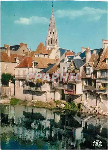 Moderne Karte Argenton sur Creuse (Indre) Les Vieilles Galeries et l'Eglise