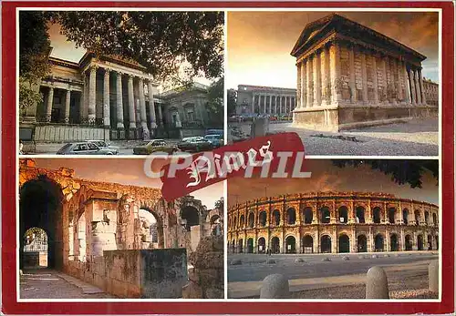 Cartes postales moderne Nimes Palais de Justice La Maison Carree Porte Auguste Les Arenes