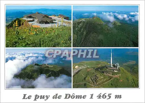 Moderne Karte Le Puy de Dome 1465 m Auvergne Geant des Volcans de la Chaine des Puys