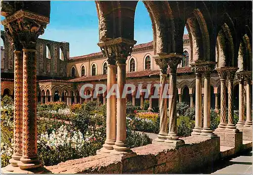 Moderne Karte Monreale (Palermo) Interieur du Cloitre