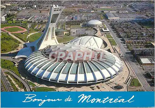 Cartes postales moderne Bonjour de Montreal Stade Olympique Jeux Olympiques