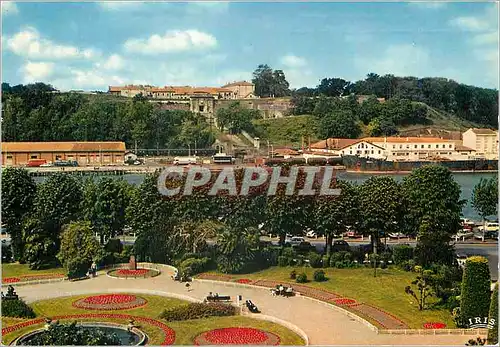 Moderne Karte Bayonne L'Adour et la Citadelle