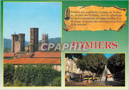 Cartes postales moderne Pamiers (Ariege) Pamiers aux Confins de la Plaine de Toulouse