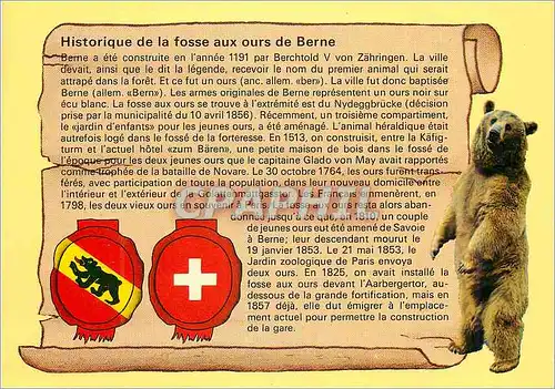 Cartes postales moderne Berne la Fosse aux Ours