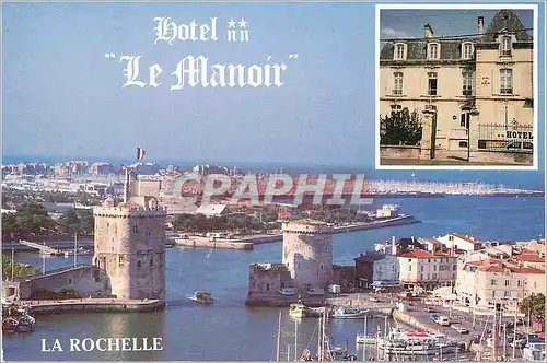 Cartes postales moderne La Rochelle Hotel le Manoir  Bateaux