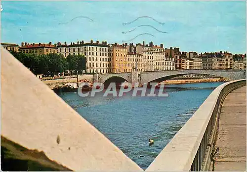 Cartes postales moderne Lyon Quai de Saone et Pont Bonaparte