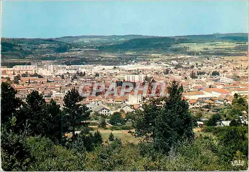 Moderne Karte Oyonnax (Ain) Capitale du Plastique Vue Generale