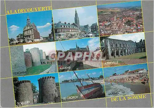 Cartes postales moderne Somme Panorama du Department Ham Roye Albert Peronne Amiens Abbeville St Valery Le Crotoy Quend