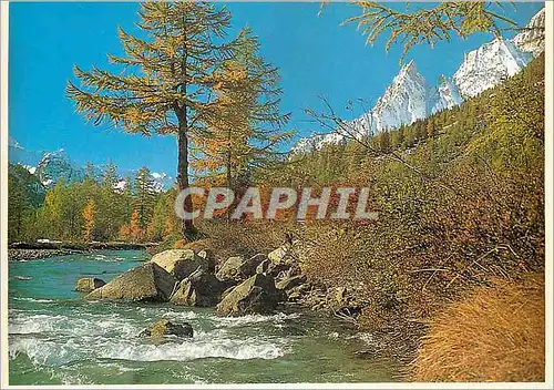 Cartes postales moderne Paysage de Montagne la Cartographie au Rayon Laser