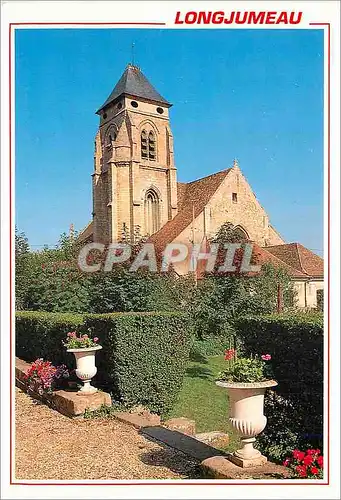 Moderne Karte Longjumeau (Essonne) l'Eglise St Martin (XIIIe XIVe s)