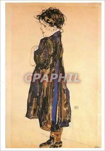 Moderne Karte Vienne Albertina Egon Schiele Petite Paysanne