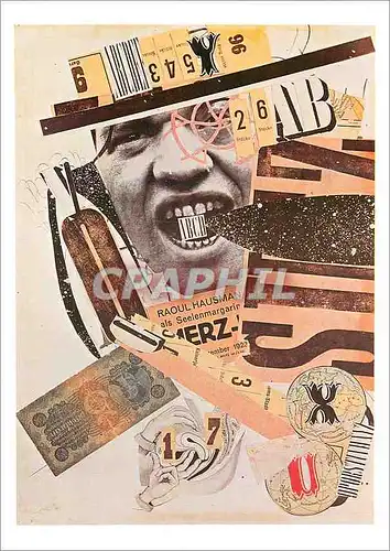 Moderne Karte Paris Musee National d'Art Moderne Raoul Hausmann 1886 1971