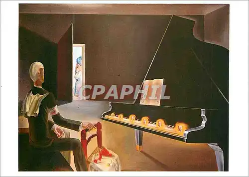 Cartes postales moderne Paris Centre Georges Pompidou Musee National d'Art Moderne Salvador Dall Hallucination Partielle