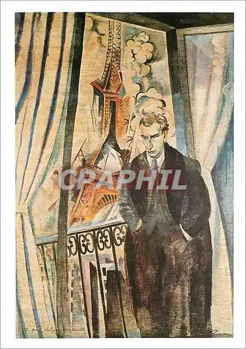 Cartes postales moderne Paris Centre Georges Pompidou Musee National d'Art Moderne Robert Delaunay 1885 1941 le Poete Ph