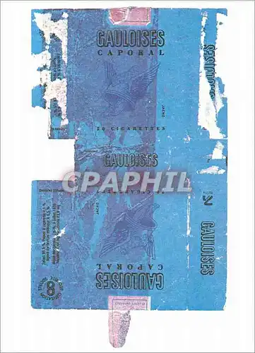 Cartes postales moderne Buraglio Paquets de Gauloises Bleues et Couleur Lithographique Nouvelles Images