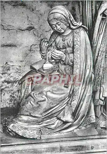 Cartes postales moderne Cathedrale de Chartres Cloture du Choeur (XVIe siecle) Vierge Cousant