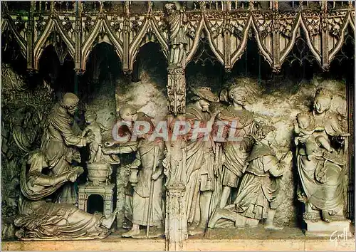 Cartes postales moderne Chartres (Eure et Loir) en Beauce Pourtour du Choeur de la Cathedrale Circoncision et Adoration