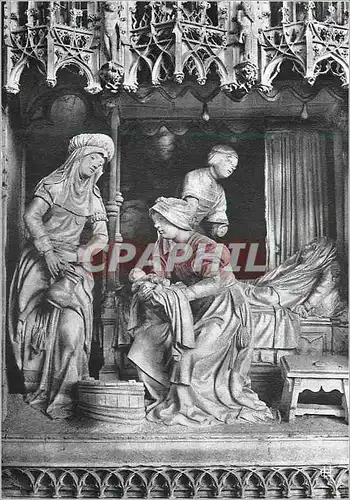 Cartes postales moderne Cathedrale de Chartres Cloture du Choeur(XVIe siecle) Nativite de la Vierge