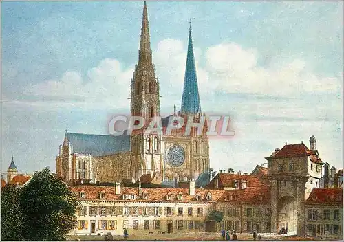 Cartes postales moderne Chartres du Temps Jadis la Cathedrale