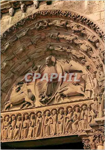 Cartes postales moderne Cathedrale de Chartres Portail Royal XIIe siecle Christ de l'Apocalypse